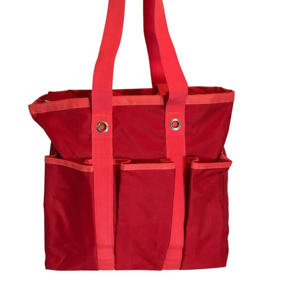 Reisenthel Shopper Large Nylon Tote Bag Zip Up Double Handle 15 X 14 Red Grocery - Picture 1 of 9